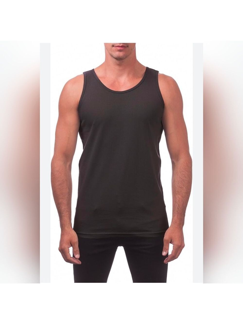 NWT Pro Club‎ Charcoal Tank Top, Confort Cotton.